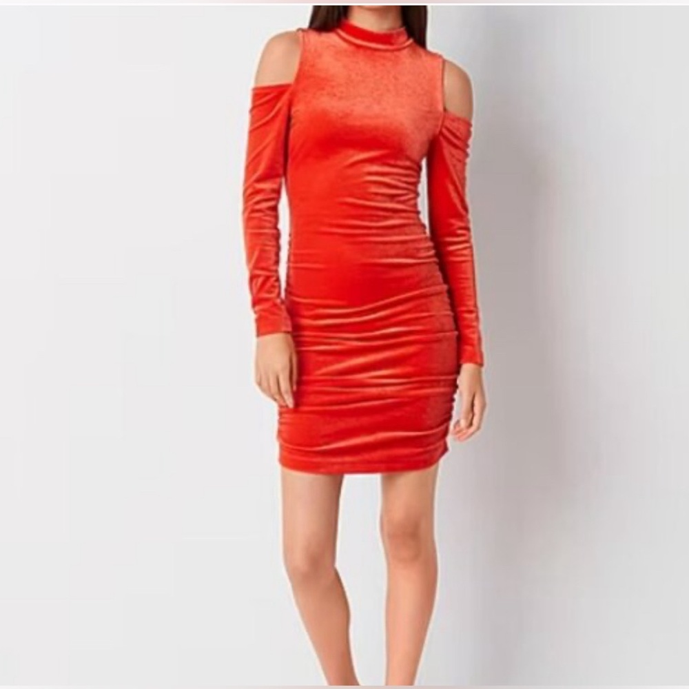 Juicy Couture Long Sleeve Cut Out Body Con Dress
